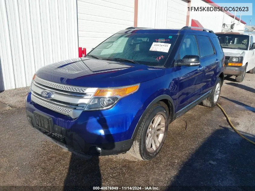 2014 Ford Explorer Xlt VIN: 1FM5K8D85EGC62623 Lot: 40876949