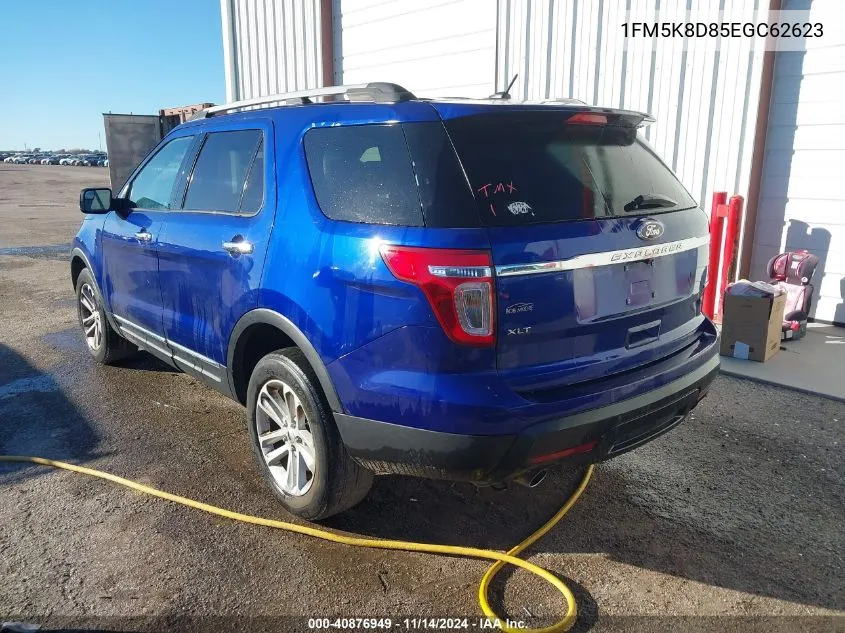 2014 Ford Explorer Xlt VIN: 1FM5K8D85EGC62623 Lot: 40876949