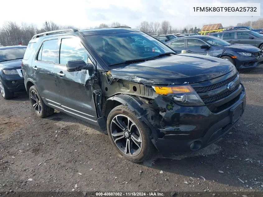 2014 Ford Explorer Sport VIN: 1FM5K8GT9EGA25732 Lot: 40887082