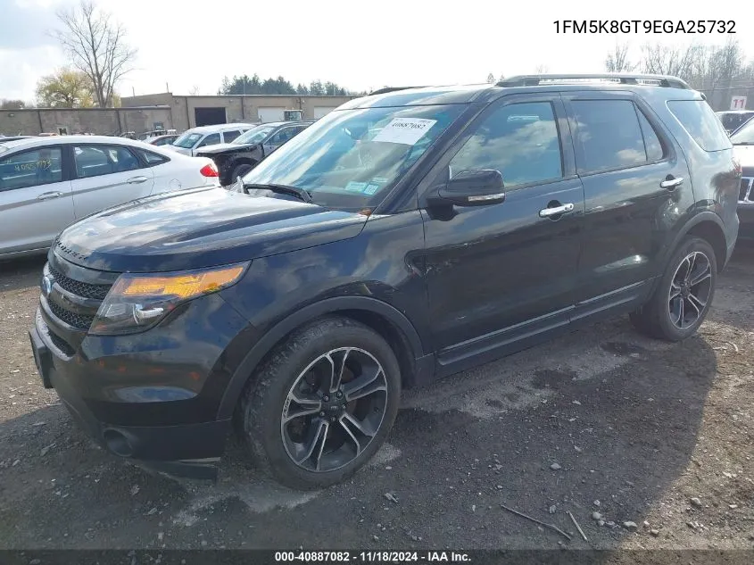 2014 Ford Explorer Sport VIN: 1FM5K8GT9EGA25732 Lot: 40887082