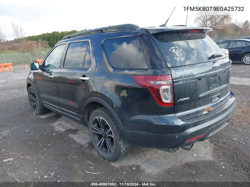 2014 Ford Explorer Sport VIN: 1FM5K8GT9EGA25732 Lot: 40887082