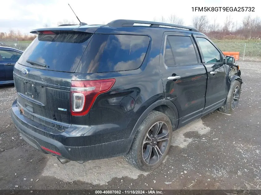 2014 Ford Explorer Sport VIN: 1FM5K8GT9EGA25732 Lot: 40887082