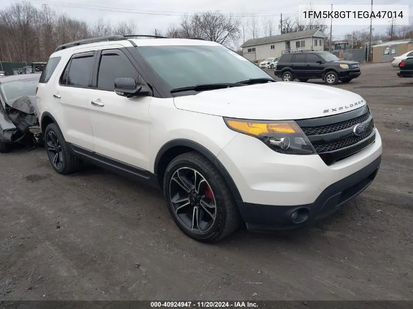 2014 Ford Explorer Sport VIN: 1FM5K8GT1EGA47014 Lot: 40924947