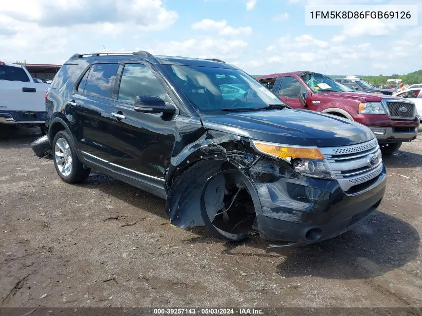 1FM5K8D86FGB69126 2015 Ford Explorer Xlt