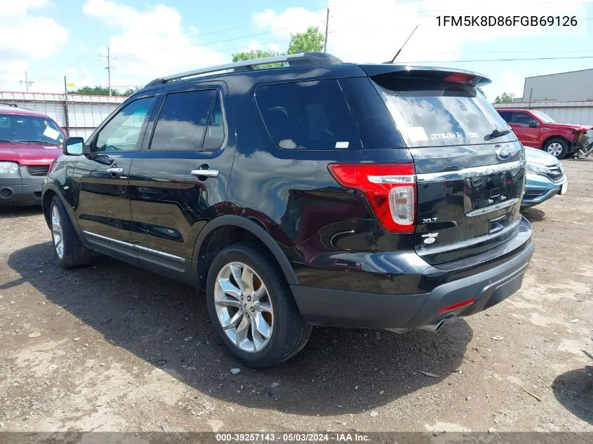 1FM5K8D86FGB69126 2015 Ford Explorer Xlt