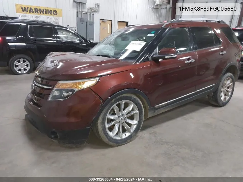 1FM5K8F89FGC05680 2015 Ford Explorer Limited