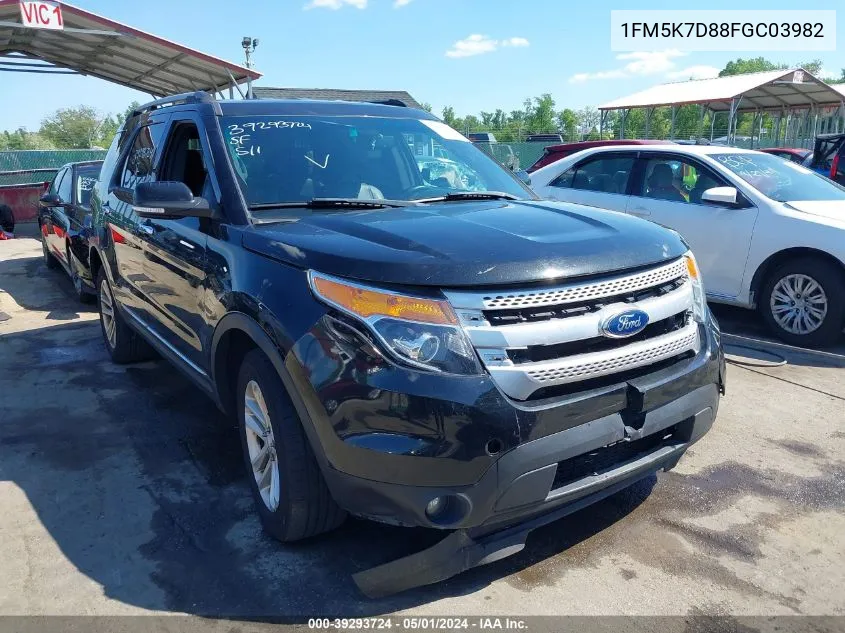 1FM5K7D88FGC03982 2015 Ford Explorer Xlt