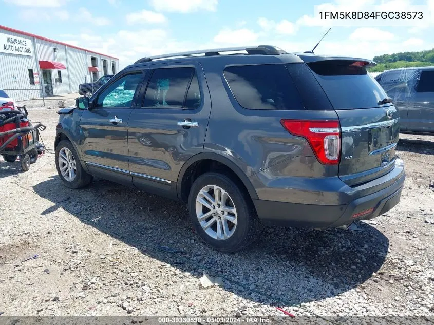 1FM5K8D84FGC38573 2015 Ford Explorer Xlt