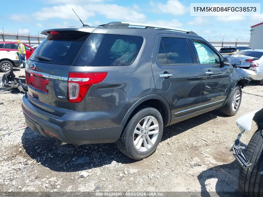 1FM5K8D84FGC38573 2015 Ford Explorer Xlt