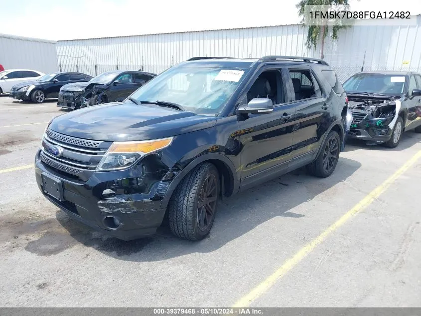 2015 Ford Explorer Xlt VIN: 1FM5K7D88FGA12482 Lot: 39379468