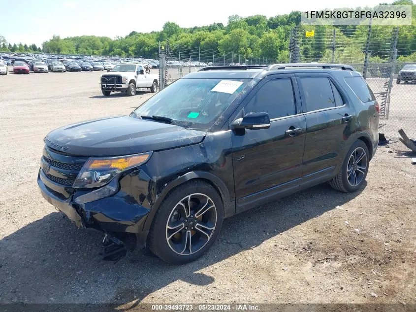 2015 Ford Explorer Sport VIN: 1FM5K8GT8FGA32396 Lot: 39493723