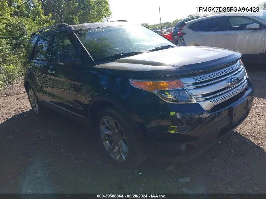 1FM5K7D85FGA96423 2015 Ford Explorer Xlt