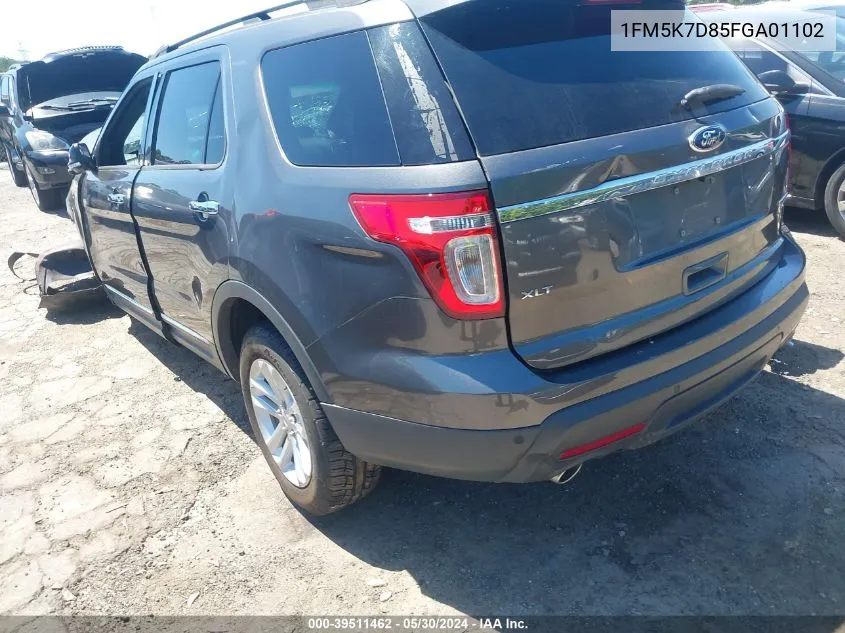 1FM5K7D85FGA01102 2015 Ford Explorer Xlt