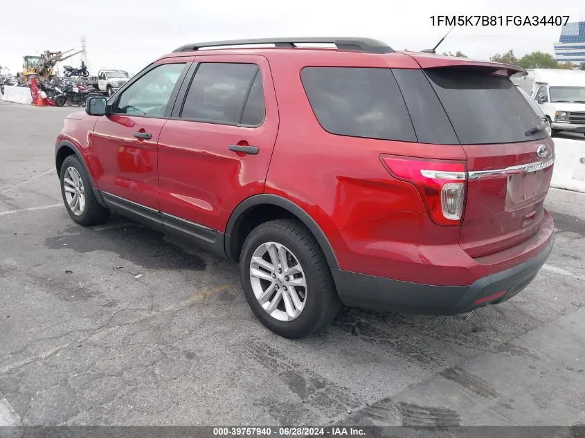 1FM5K7B81FGA34407 2015 Ford Explorer