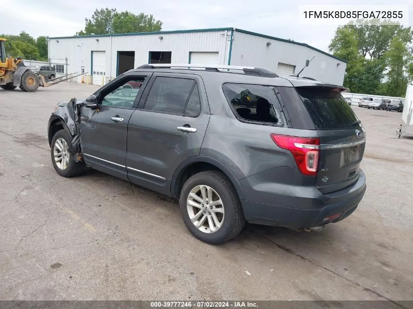 2015 Ford Explorer Xlt VIN: 1FM5K8D85FGA72855 Lot: 39777246