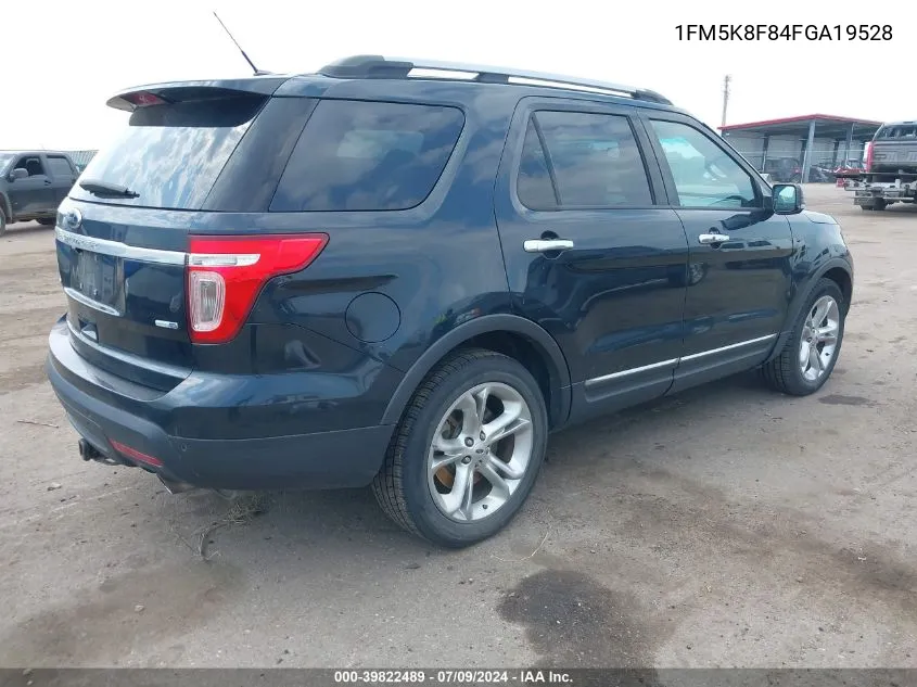 1FM5K8F84FGA19528 2015 Ford Explorer Limited