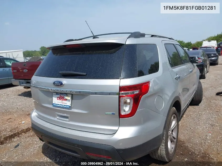 1FM5K8F81FGB01281 2015 Ford Explorer Limited