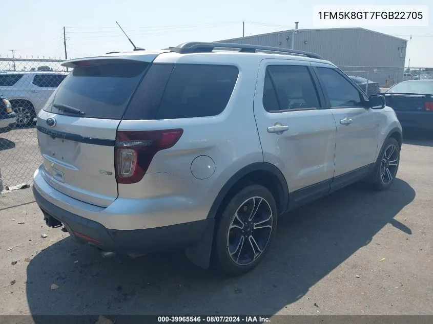 1FM5K8GT7FGB22705 2015 Ford Explorer Sport