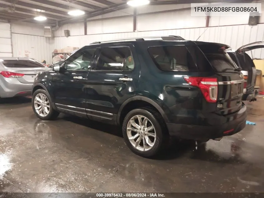 1FM5K8D88FGB08604 2015 Ford Explorer Xlt