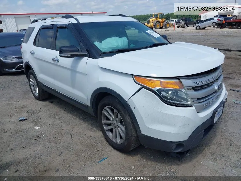 2015 Ford Explorer Xlt VIN: 1FM5K7D82FGB36604 Lot: 39978616