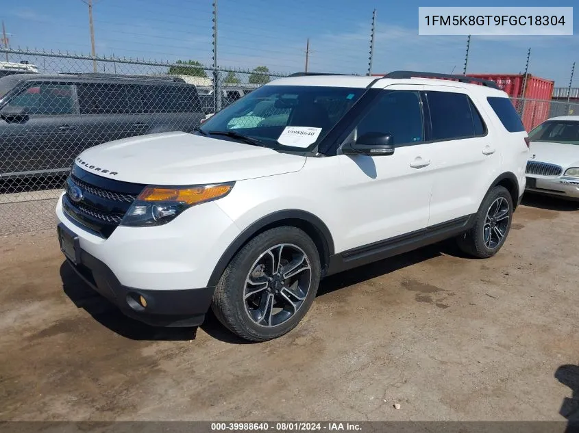 1FM5K8GT9FGC18304 2015 Ford Explorer Sport