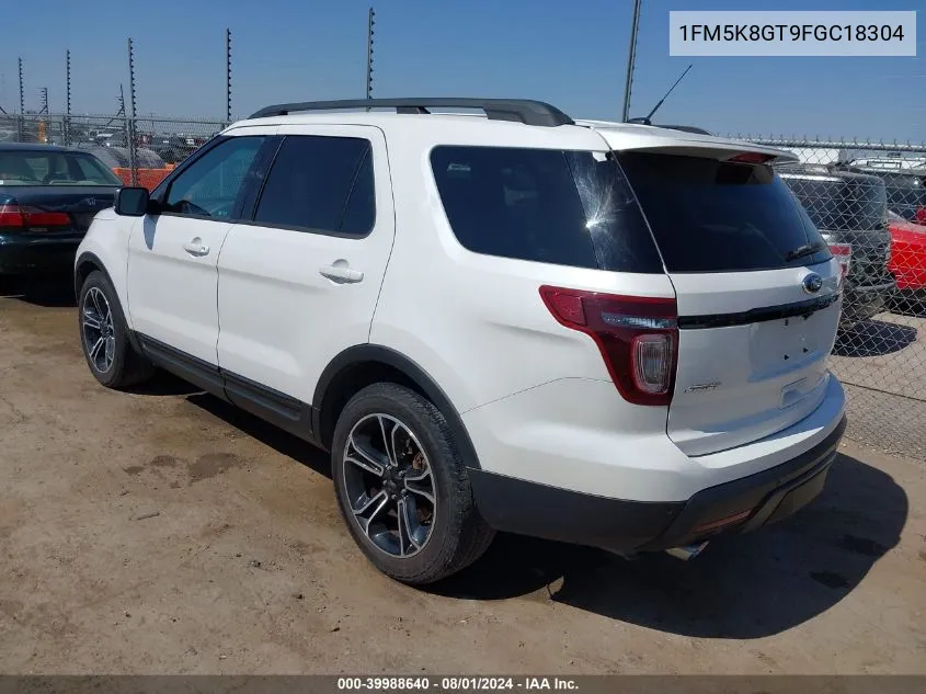 1FM5K8GT9FGC18304 2015 Ford Explorer Sport