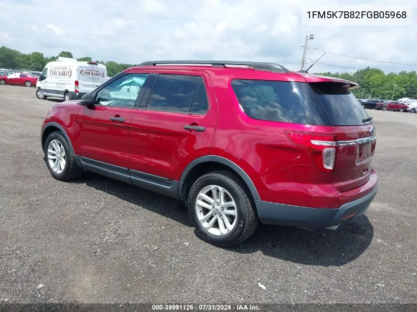 1FM5K7B82FGB05968 2015 Ford Explorer