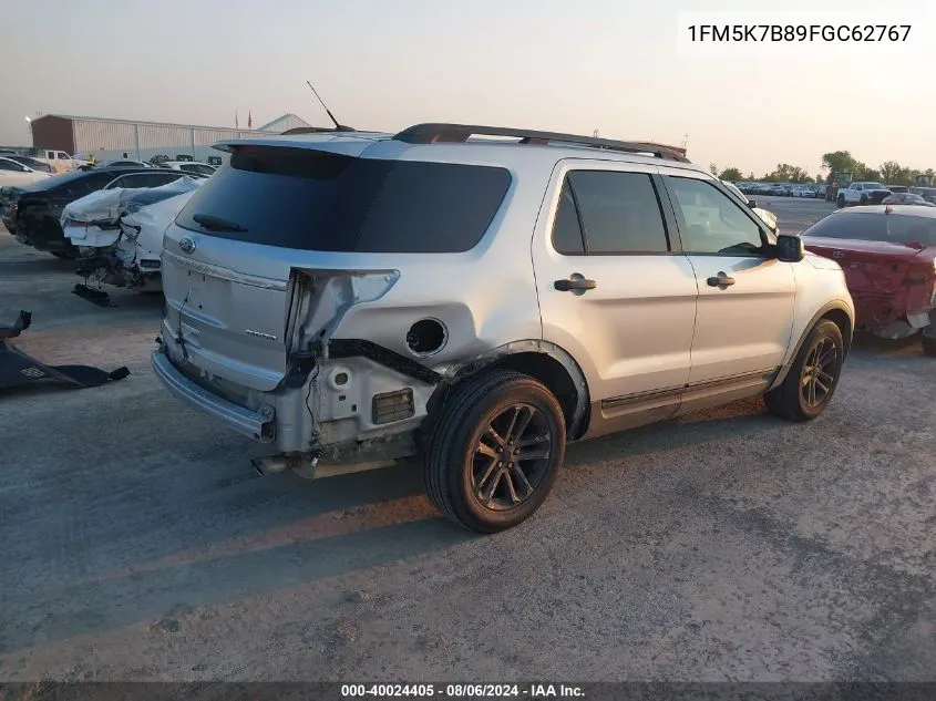 1FM5K7B89FGC62767 2015 Ford Explorer