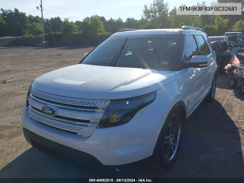 1FM5K8F83FGC32681 2015 Ford Explorer Limited