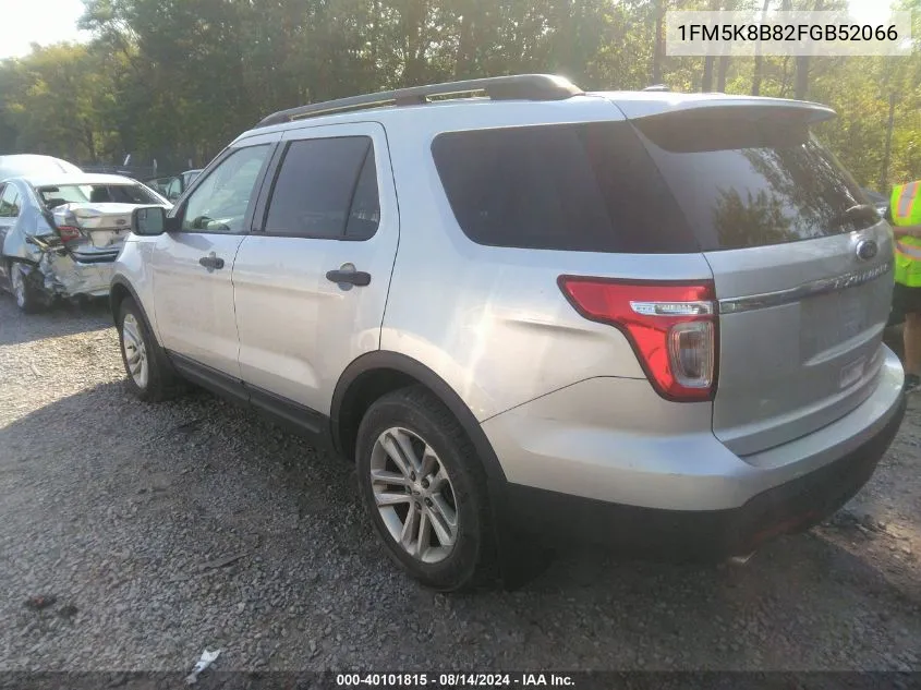 1FM5K8B82FGB52066 2015 Ford Explorer