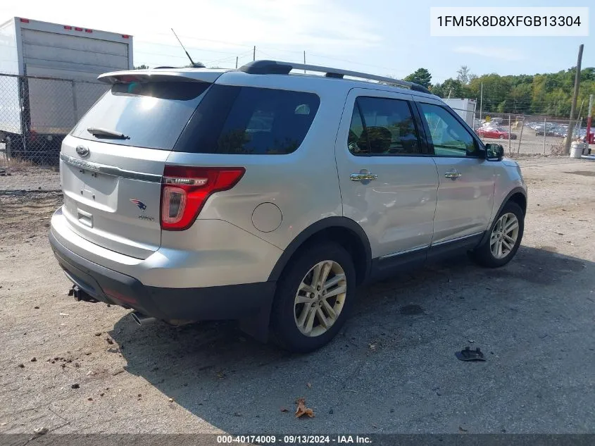 2015 Ford Explorer Xlt VIN: 1FM5K8D8XFGB13304 Lot: 40174009