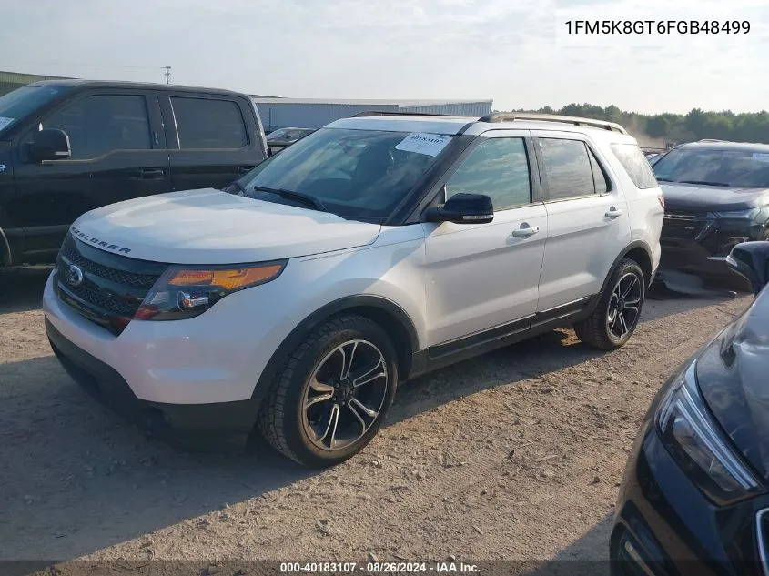 2015 Ford Explorer Sport VIN: 1FM5K8GT6FGB48499 Lot: 40183107