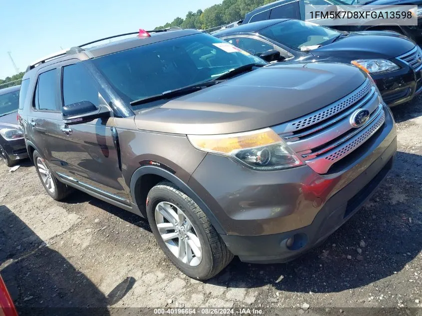 2015 Ford Explorer Xlt VIN: 1FM5K7D8XFGA13598 Lot: 40196654