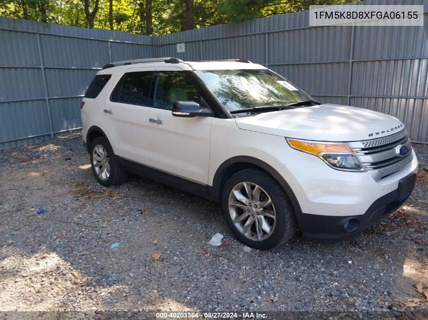 2015 Ford Explorer Xlt VIN: 1FM5K8D8XFGA06155 Lot: 40203364