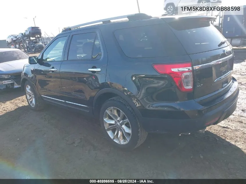 1FM5K8D8XFGB88598 2015 Ford Explorer Xlt