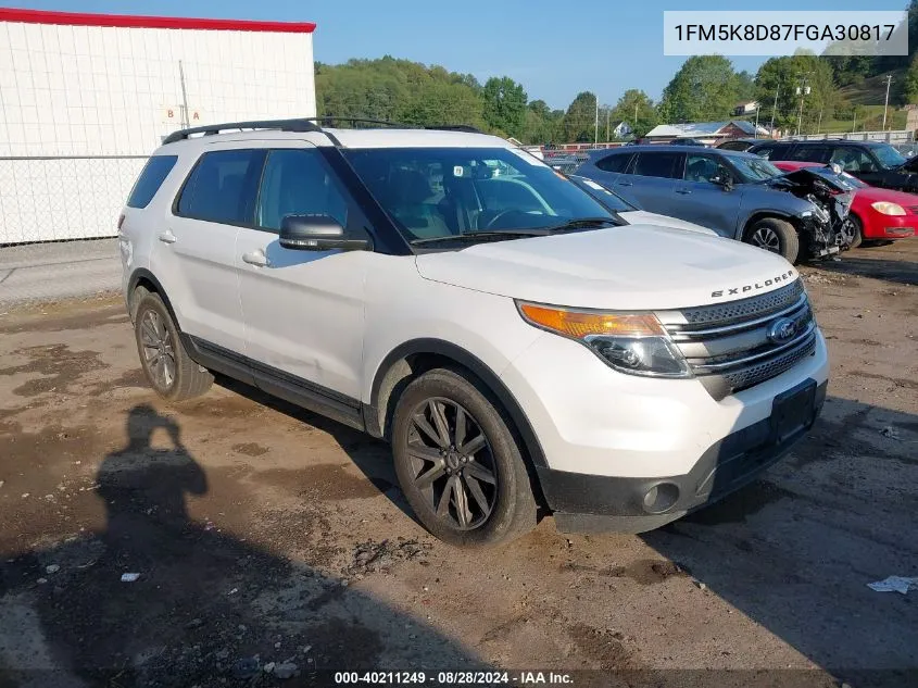 2015 Ford Explorer Xlt VIN: 1FM5K8D87FGA30817 Lot: 40211249