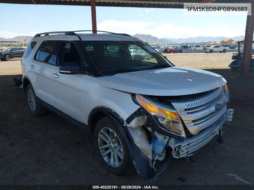 2015 Ford Explorer Xlt VIN: 1FM5K8D84FGB96583 Lot: 40225191