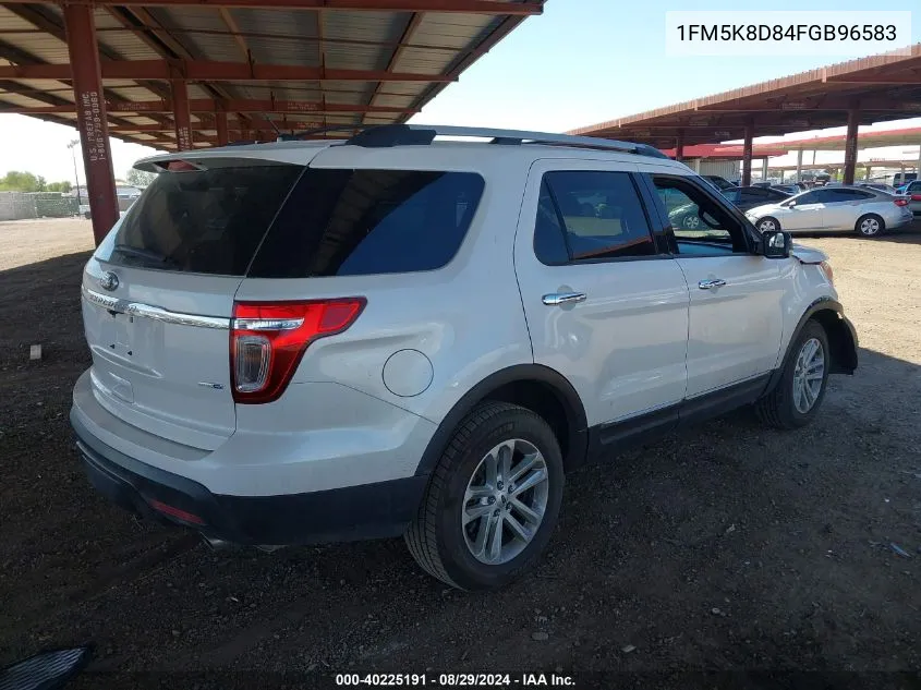 2015 Ford Explorer Xlt VIN: 1FM5K8D84FGB96583 Lot: 40225191