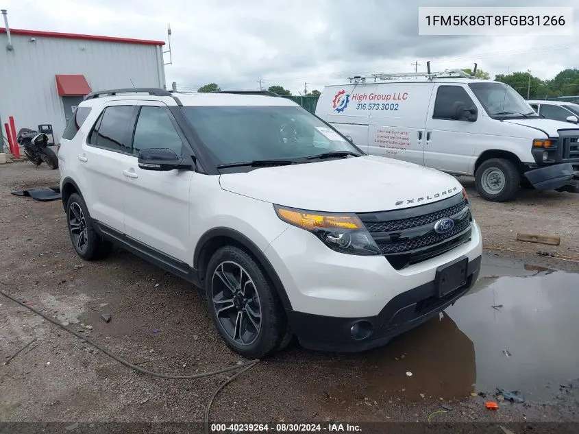 1FM5K8GT8FGB31266 2015 Ford Explorer Sport