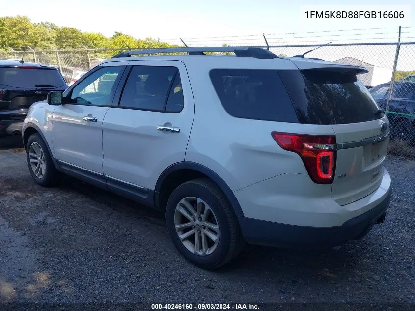 1FM5K8D88FGB16606 2015 Ford Explorer Xlt