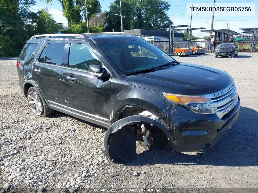 2015 Ford Explorer Xlt VIN: 1FM5K8D85FGB05756 Lot: 40262255