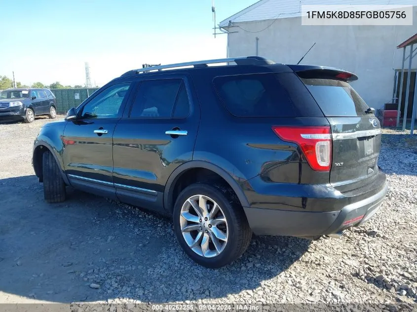 2015 Ford Explorer Xlt VIN: 1FM5K8D85FGB05756 Lot: 40262255