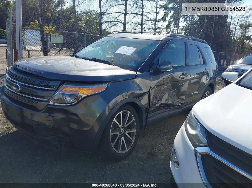 2015 Ford Explorer Xlt VIN: 1FM5K8D86FGB54528 Lot: 40268640