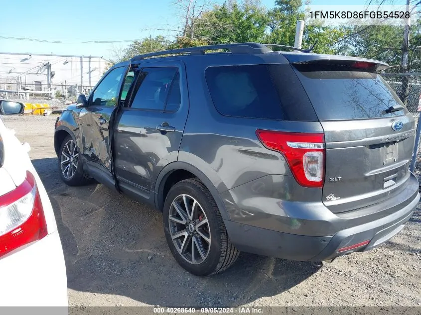 1FM5K8D86FGB54528 2015 Ford Explorer Xlt