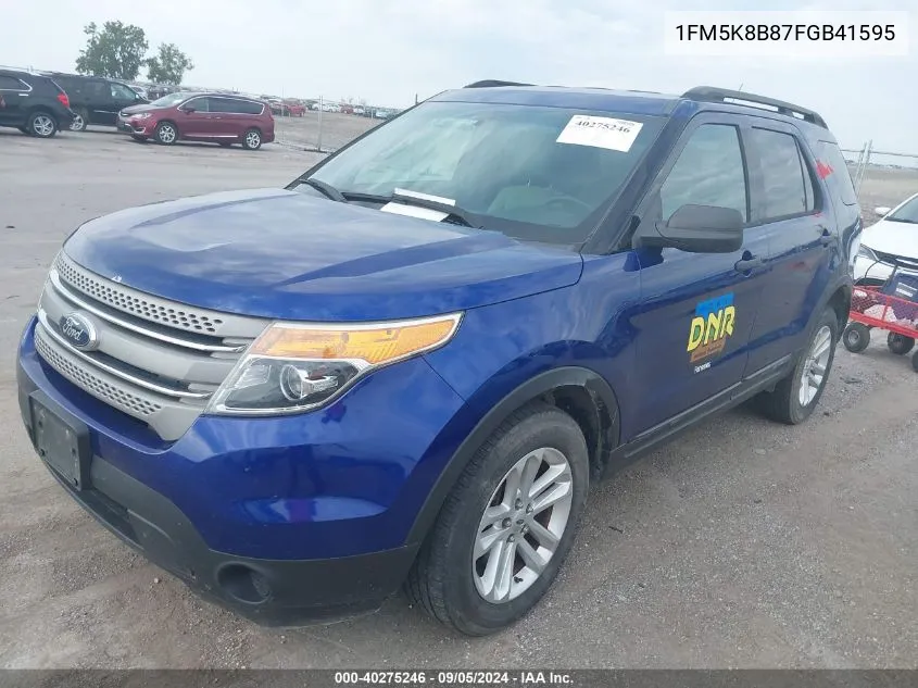 1FM5K8B87FGB41595 2015 Ford Explorer