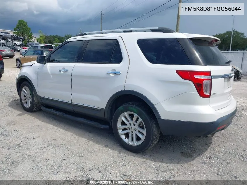 1FM5K8D81FGC56044 2015 Ford Explorer Xlt