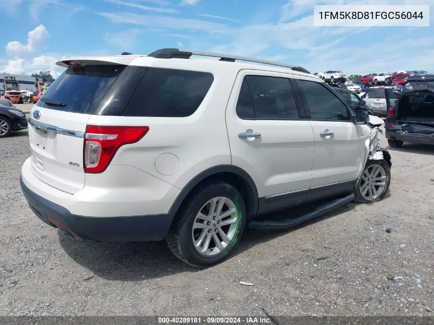 1FM5K8D81FGC56044 2015 Ford Explorer Xlt