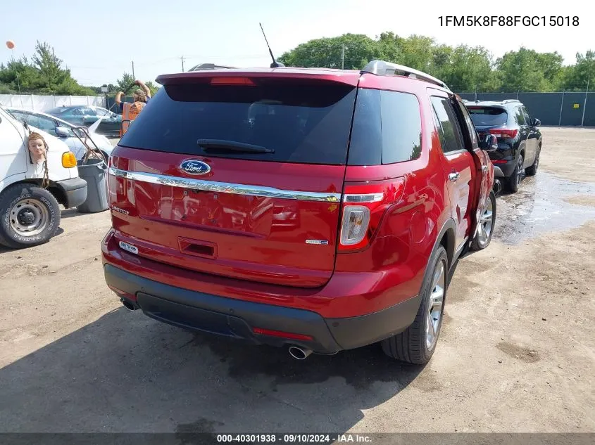 1FM5K8F88FGC15018 2015 Ford Explorer Limited