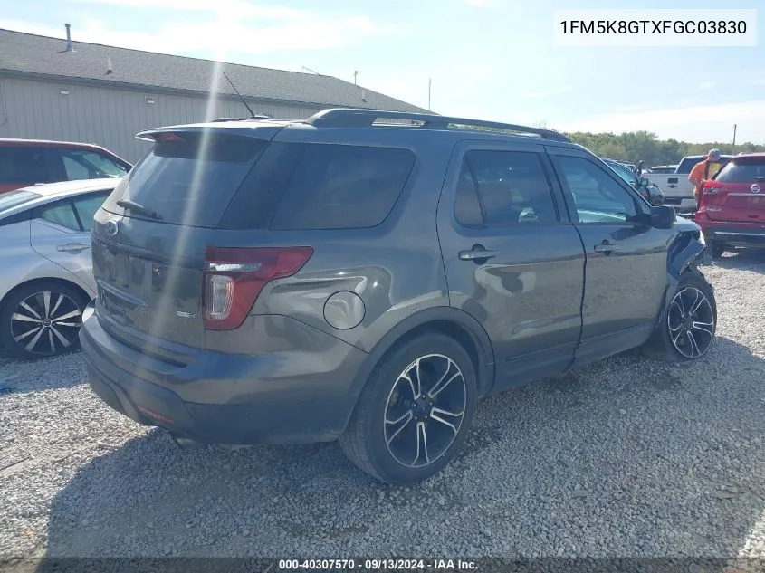 1FM5K8GTXFGC03830 2015 Ford Explorer Sport