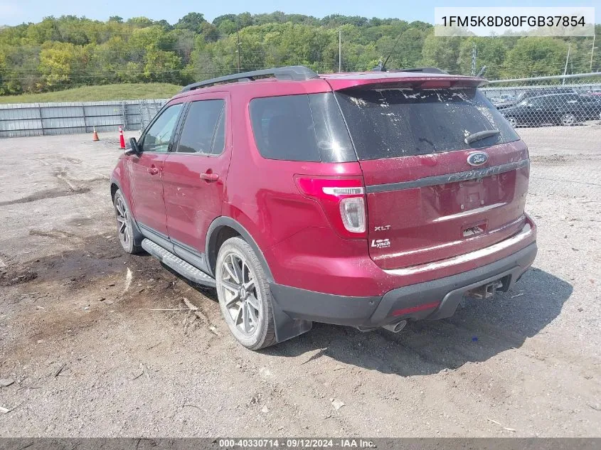 2015 Ford Explorer Xlt VIN: 1FM5K8D80FGB37854 Lot: 40330714